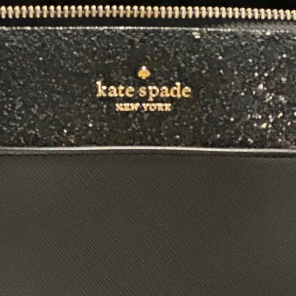 Kate Spade Black and Glitter Tote - Picture 3 of 9